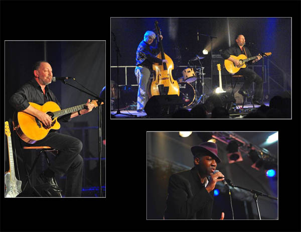 Cisco Herzaft's Trio - Le contrebassiste Bernard Brimeur - le Chanteur Vincent Galahad